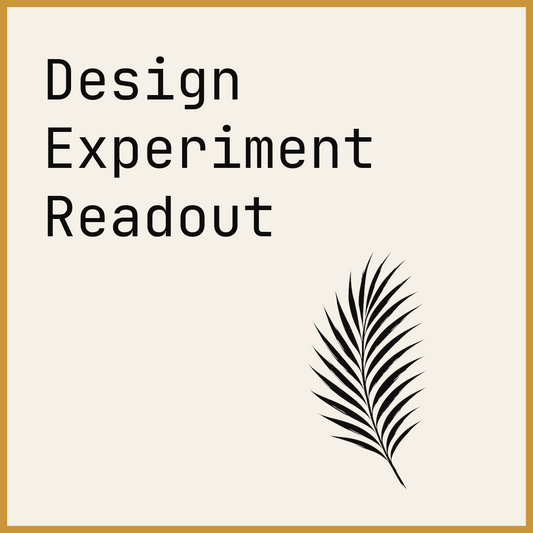 Design Experiment Readout