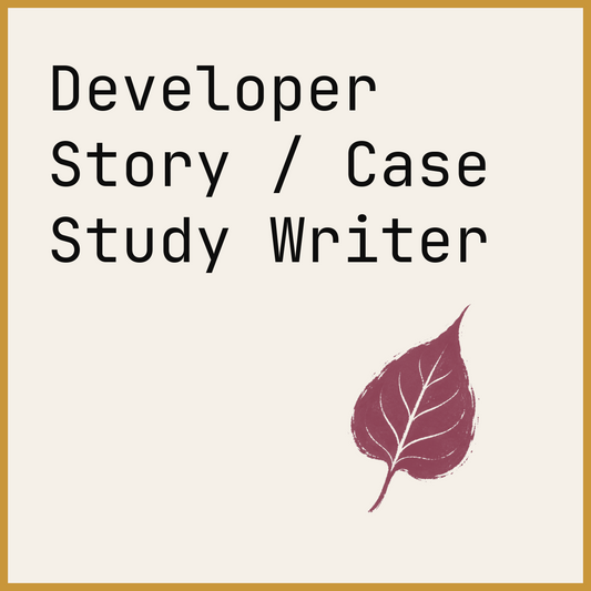 Developer Story / Case Study Writer