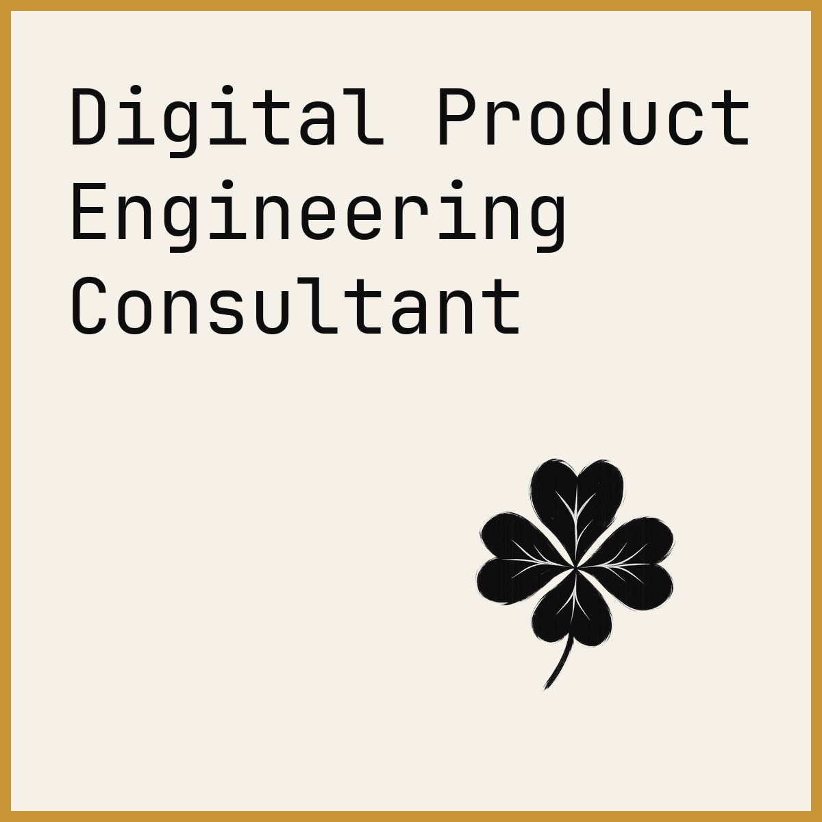 Digital Product Engineering Consultant
