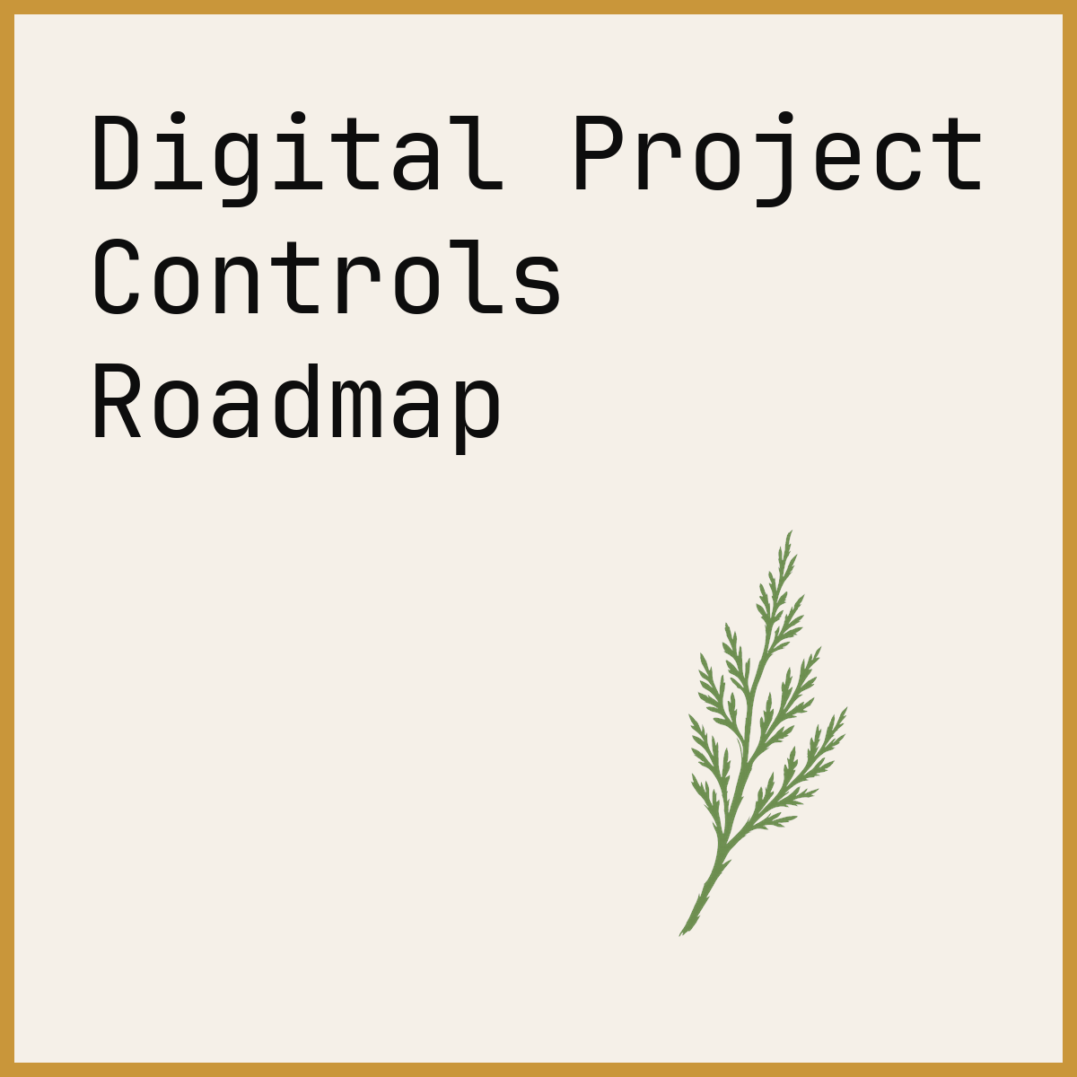 Digital Project Controls Roadmap