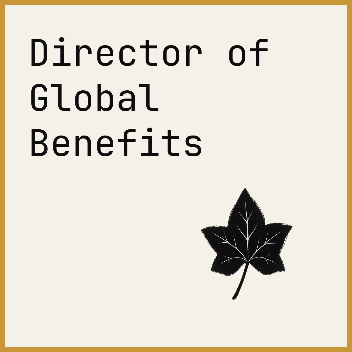 Director of Global Benefits