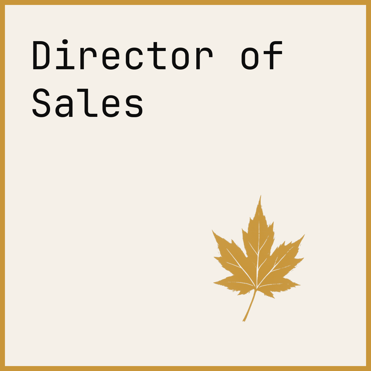 Director of Sales
