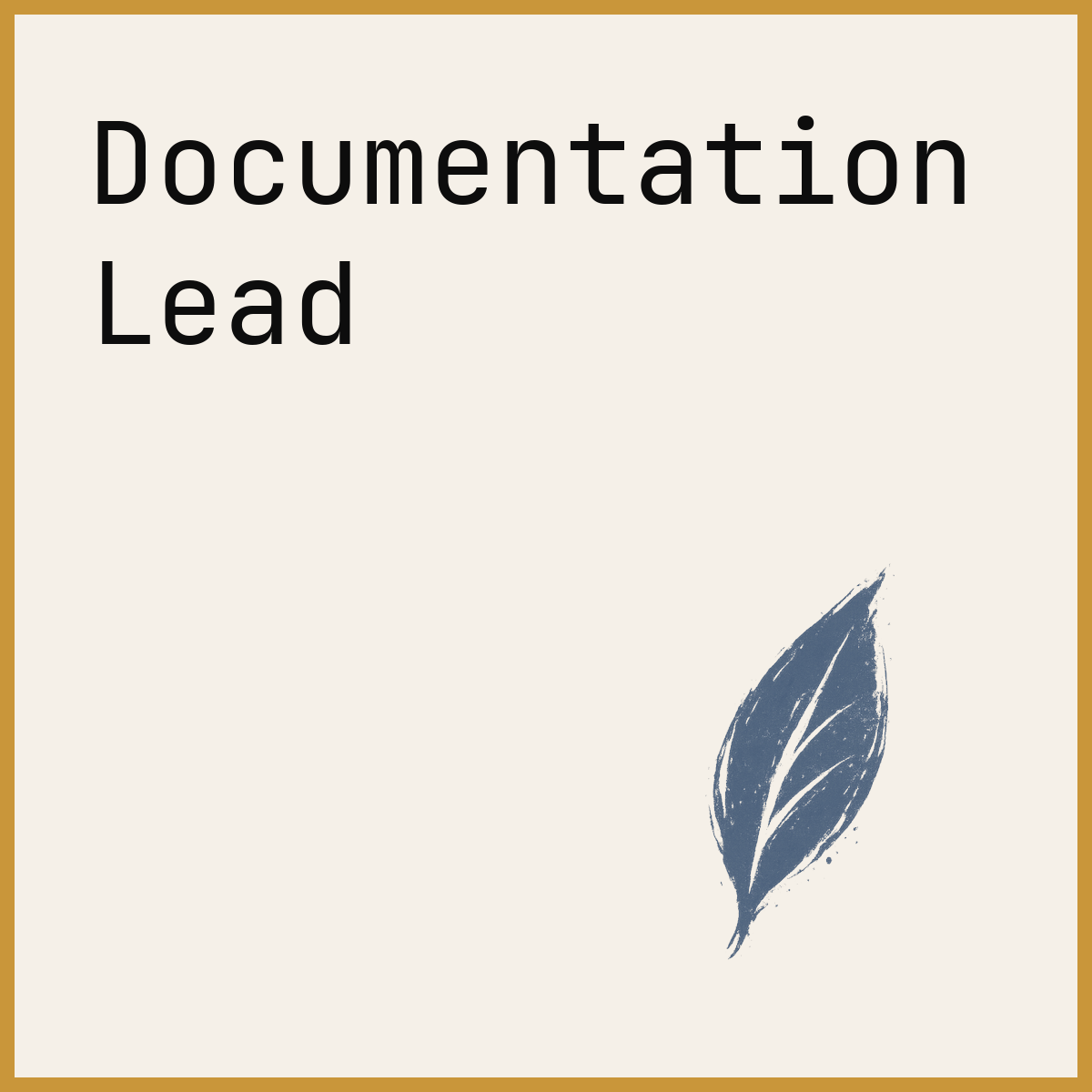 Documentation Lead