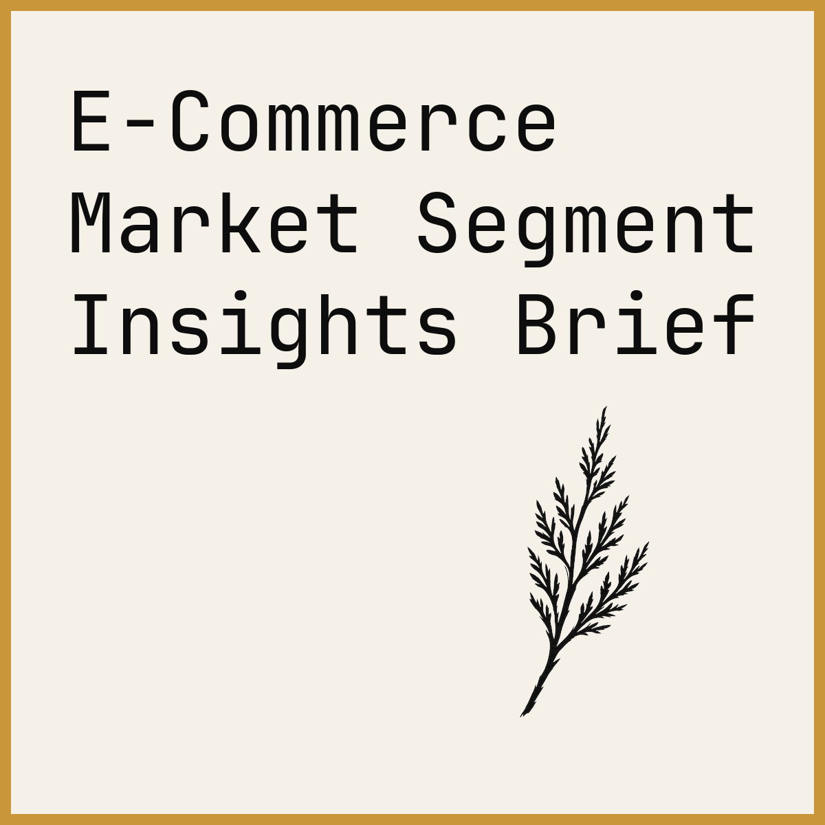 E-Commerce Market Segment Insights Brief