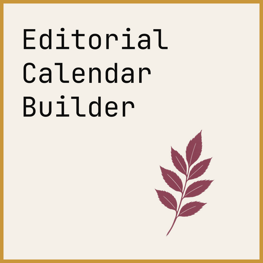 Editorial Calendar Builder