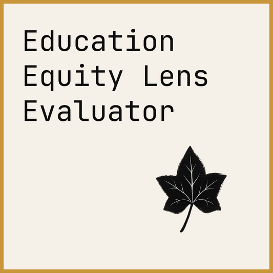 Education Equity Lens Evaluator