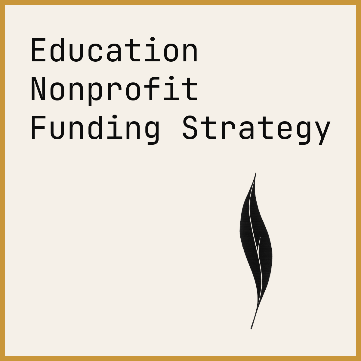 Education Nonprofit Funding Strategy