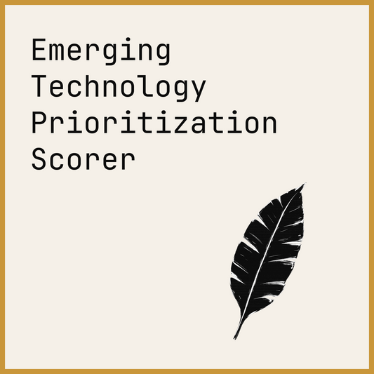 Emerging Technology Prioritization Scorer
