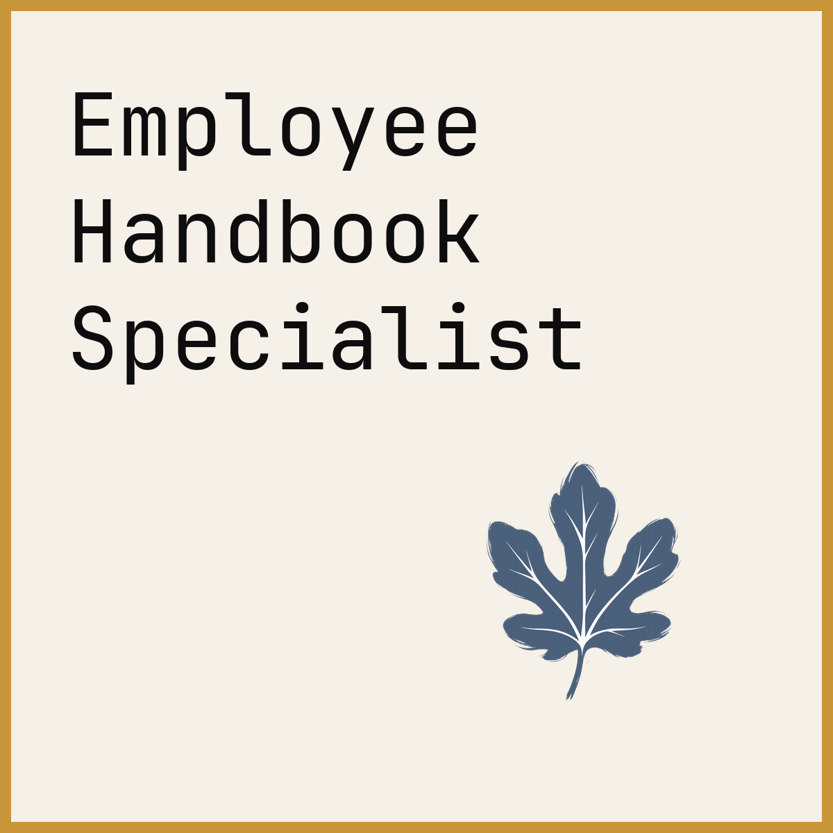 Employee Handbook Specialist