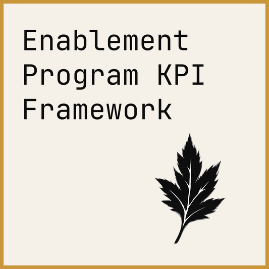 Enablement Program KPI Framework