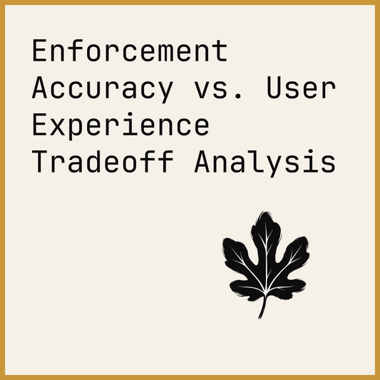Enforcement Accuracy vs. User Experience Tradeoff Analysis