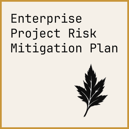 Enterprise Project Risk Mitigation Plan