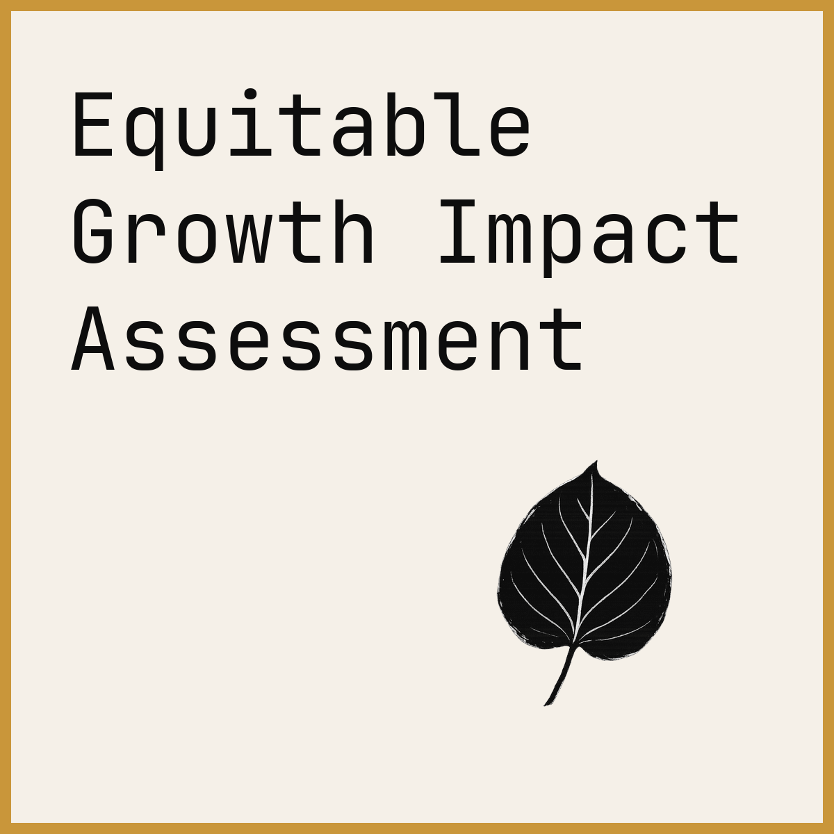 Equitable Growth Impact Assessment