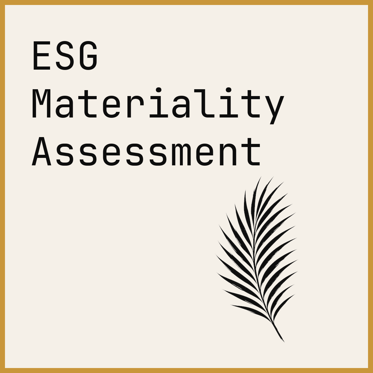 ESG Materiality Assessment