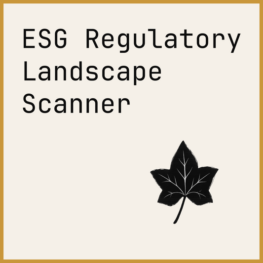 ESG Regulatory Landscape Scanner