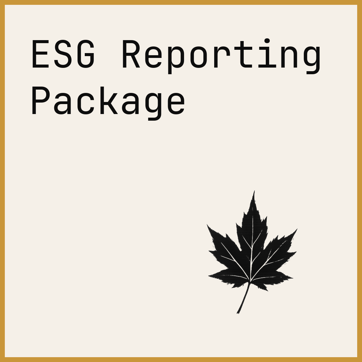 ESG Reporting Package