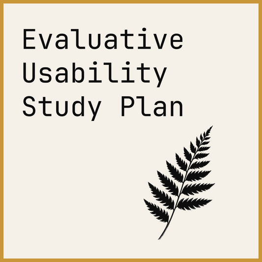 Evaluative Usability Study Plan