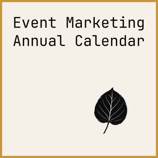 Event Marketing Annual Calendar