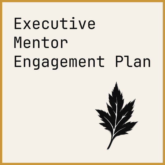 Executive Mentor Engagement Plan