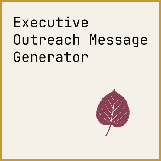 Executive Outreach Message Generator