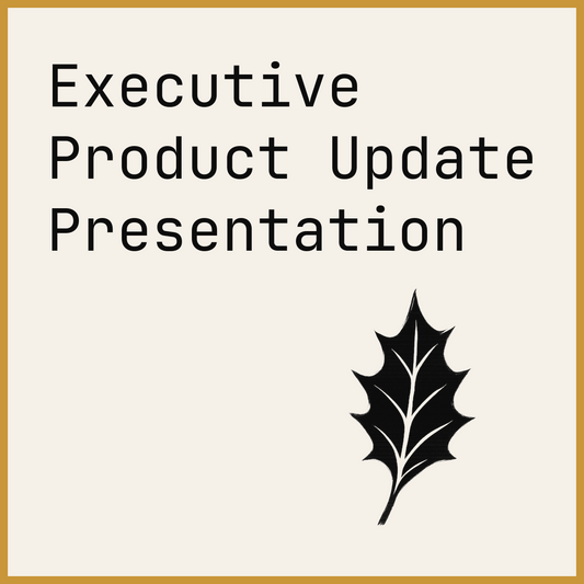 Executive Product Update Presentation