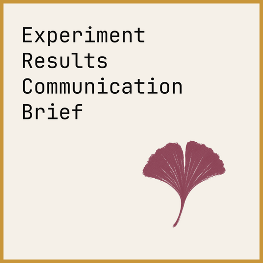 Experiment Results Communication Brief