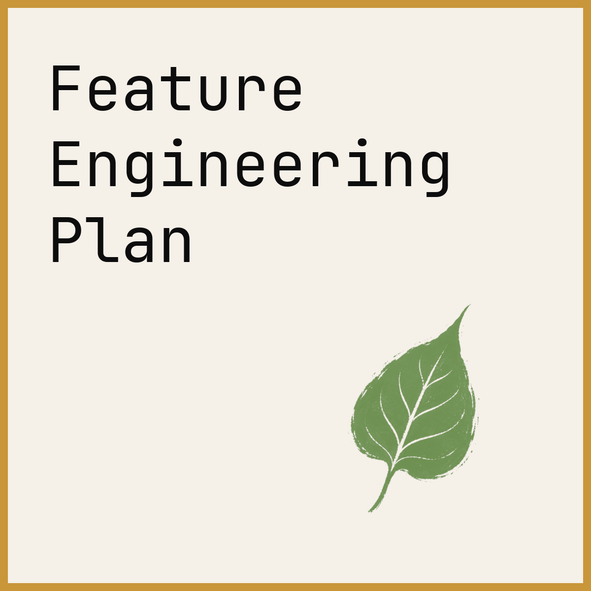 Feature Engineering Plan