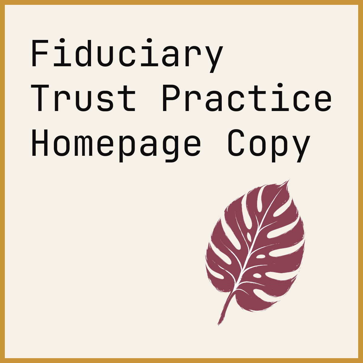 Fiduciary Trust Practice Homepage Copy