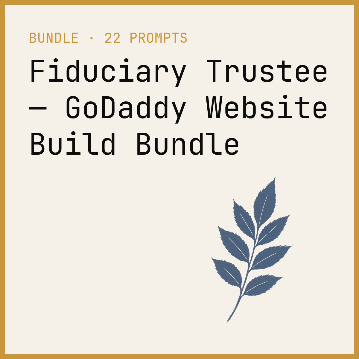 Fiduciary Trustee — GoDaddy Website Build Bundle