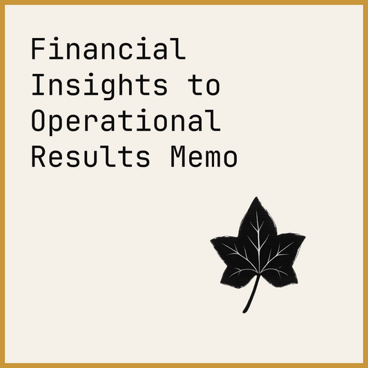 Financial Insights to Operational Results Memo