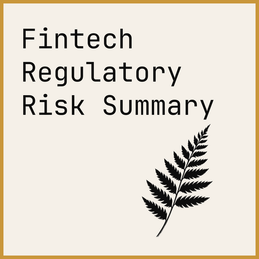 Fintech Regulatory Risk Summary