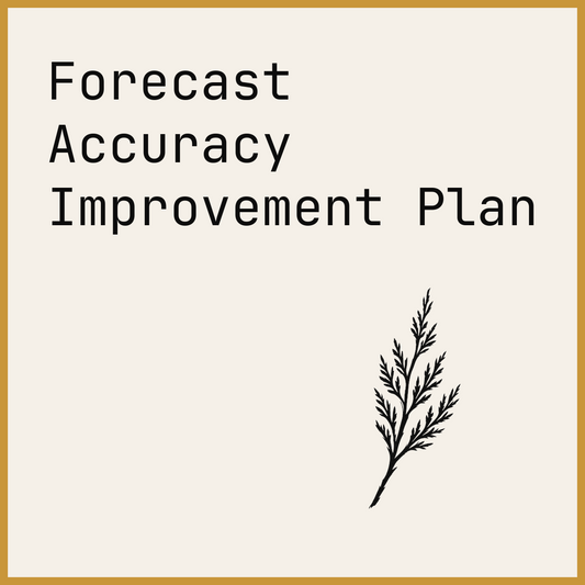 Forecast Accuracy Improvement Plan