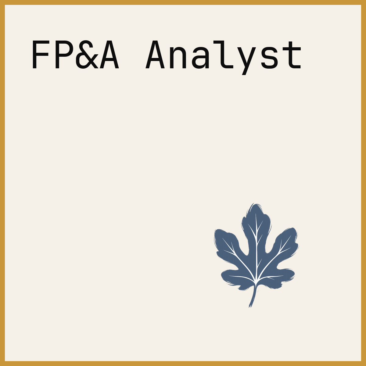 FP&A Analyst
