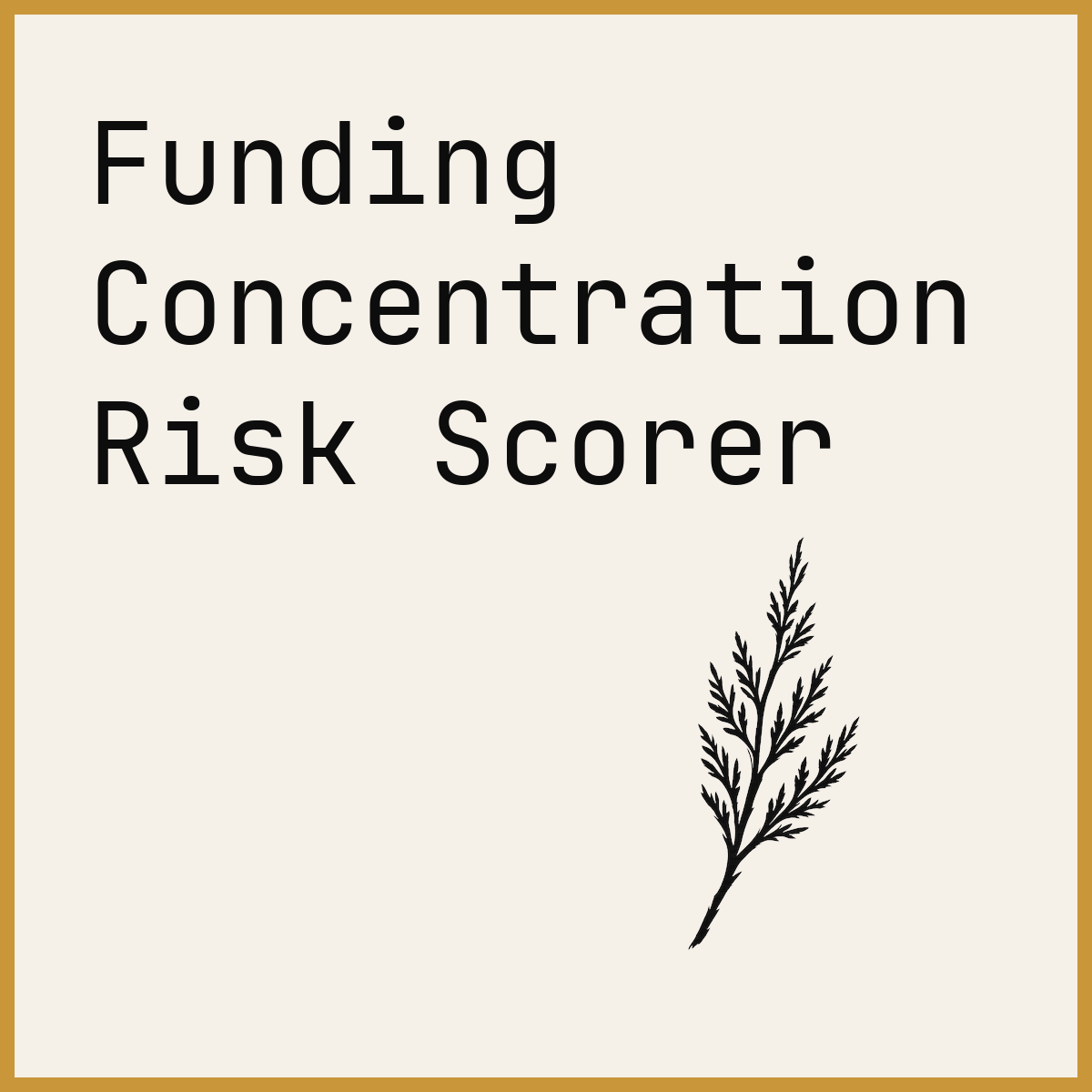 Funding Concentration Risk Scorer