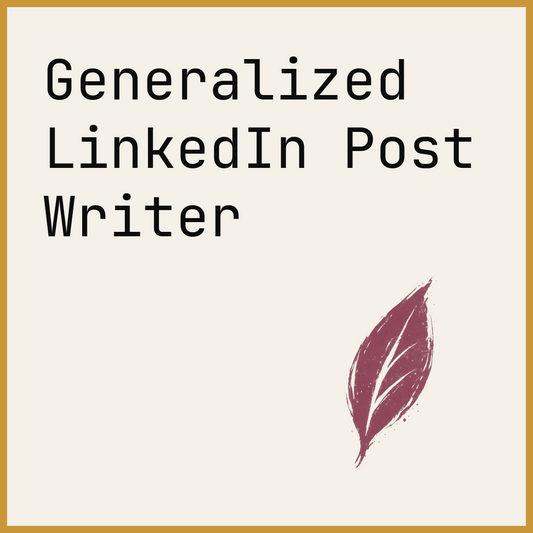 Generalized LinkedIn Post Writer