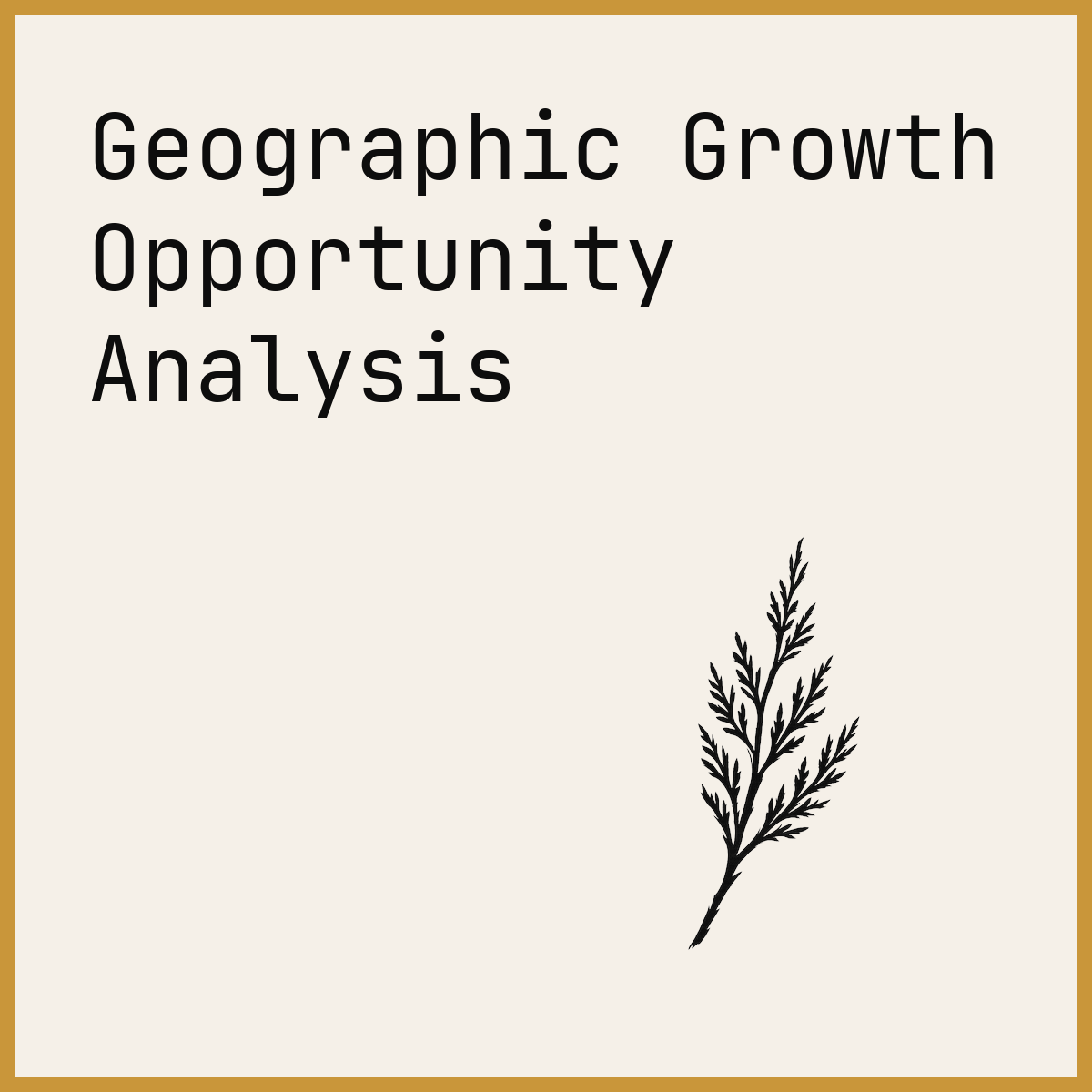 Geographic Growth Opportunity Analysis