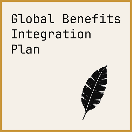 Global Benefits Integration Plan