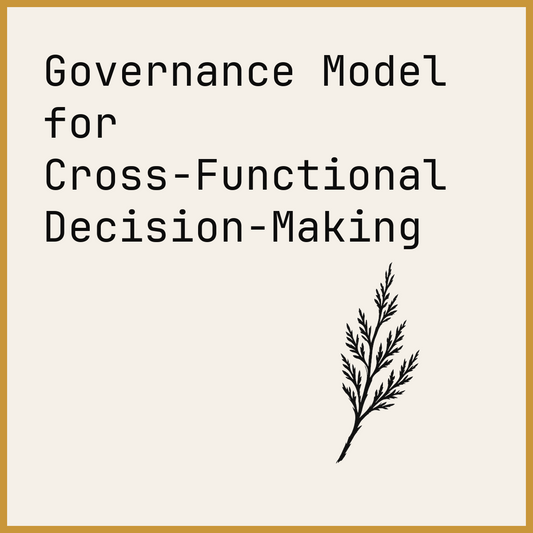 Governance Model for Cross-Functional Decision-Making
