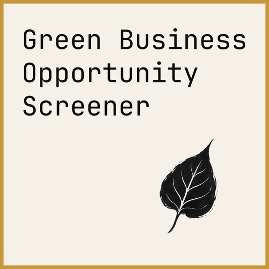 Green Business Opportunity Screener