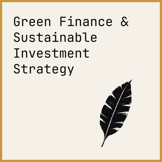Green Finance & Sustainable Investment Strategy