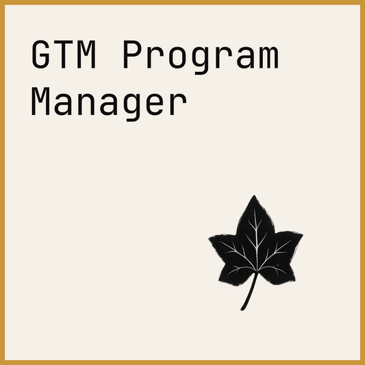 GTM Program Manager