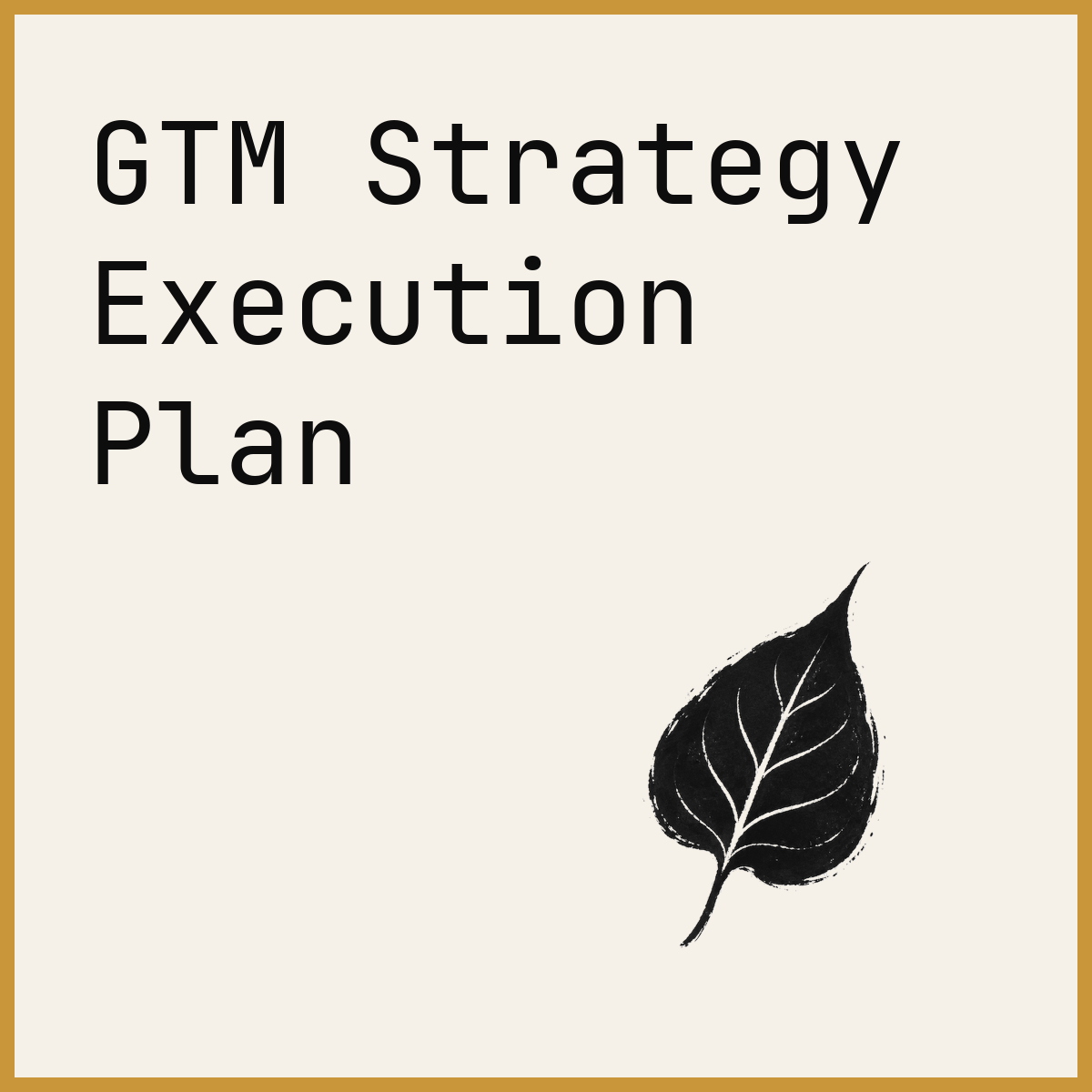 GTM Strategy Execution Plan