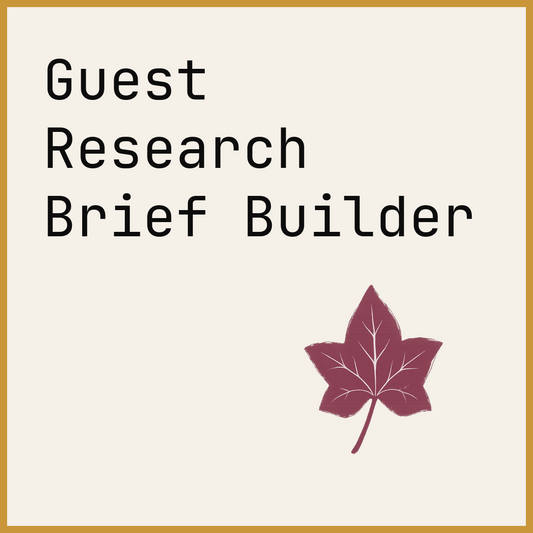 Guest Research Brief Builder