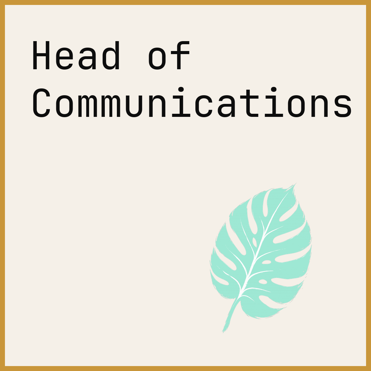 Head of Communications