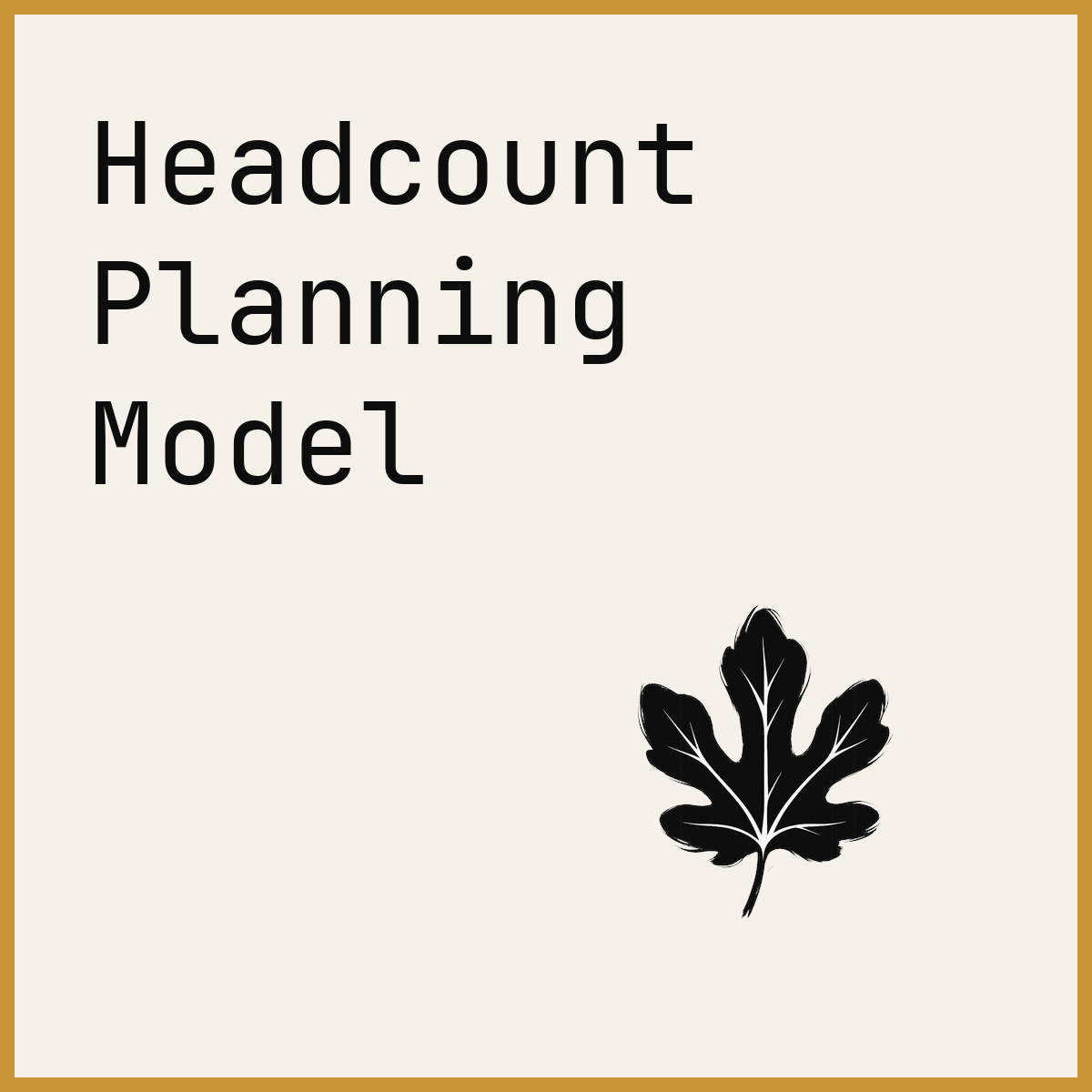 Headcount Planning Model