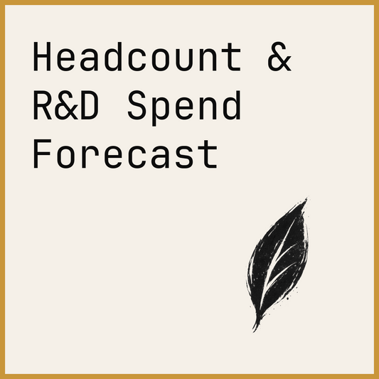 Headcount & R&D Spend Forecast