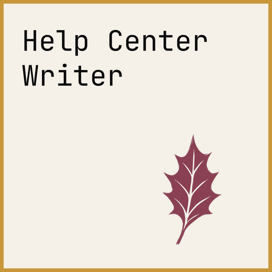 Help Center Writer