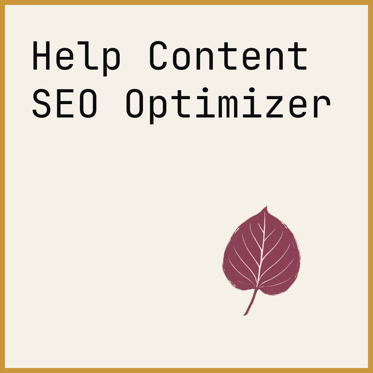 Help Content SEO Optimizer