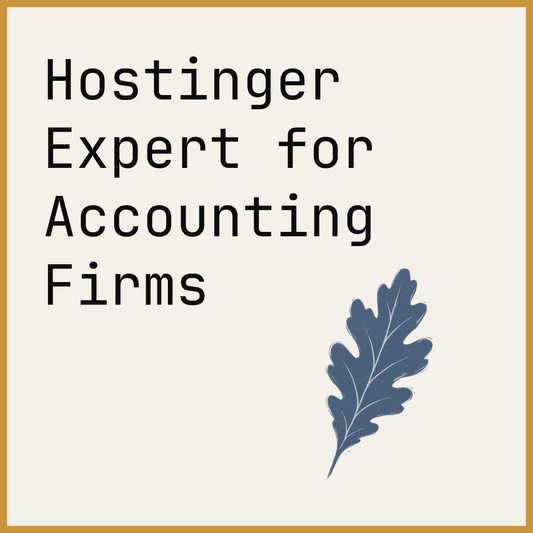Hostinger Expert for Accounting Firms