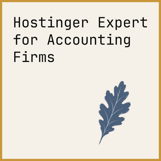 Hostinger Expert for Accounting Firms